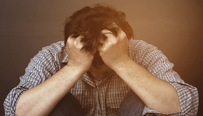 Representational image shows man suffering from depression. — Freepik